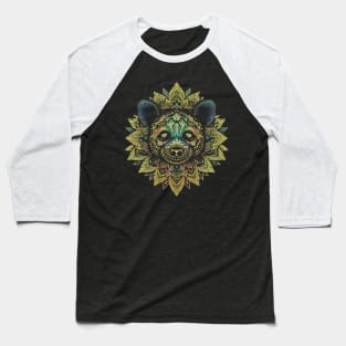 Mandala Panda Bear Illustration - Zen Animal Art Baseball T-Shirt